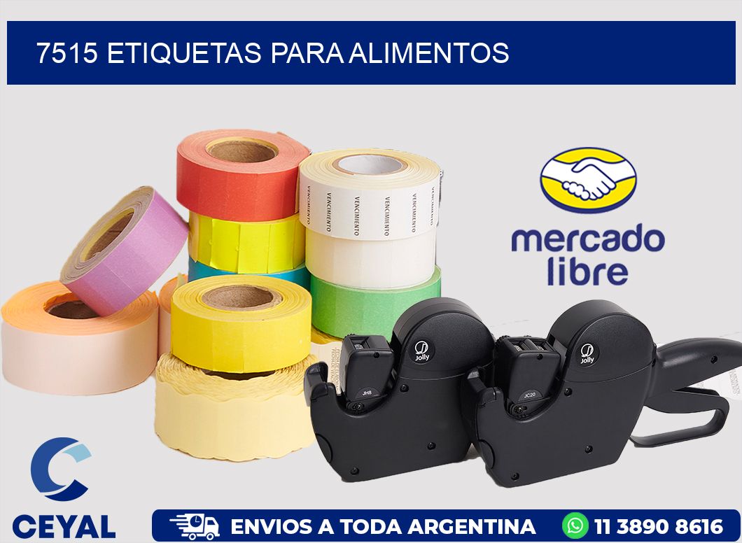 7515 ETIQUETAS PARA ALIMENTOS