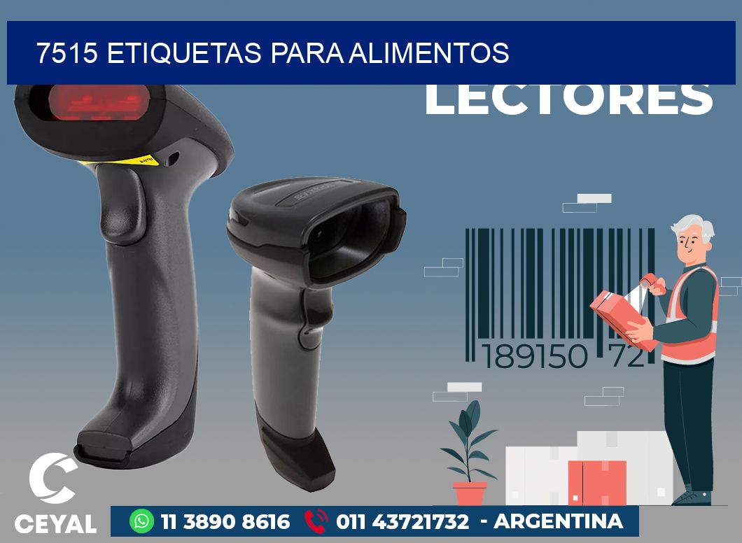 7515 ETIQUETAS PARA ALIMENTOS