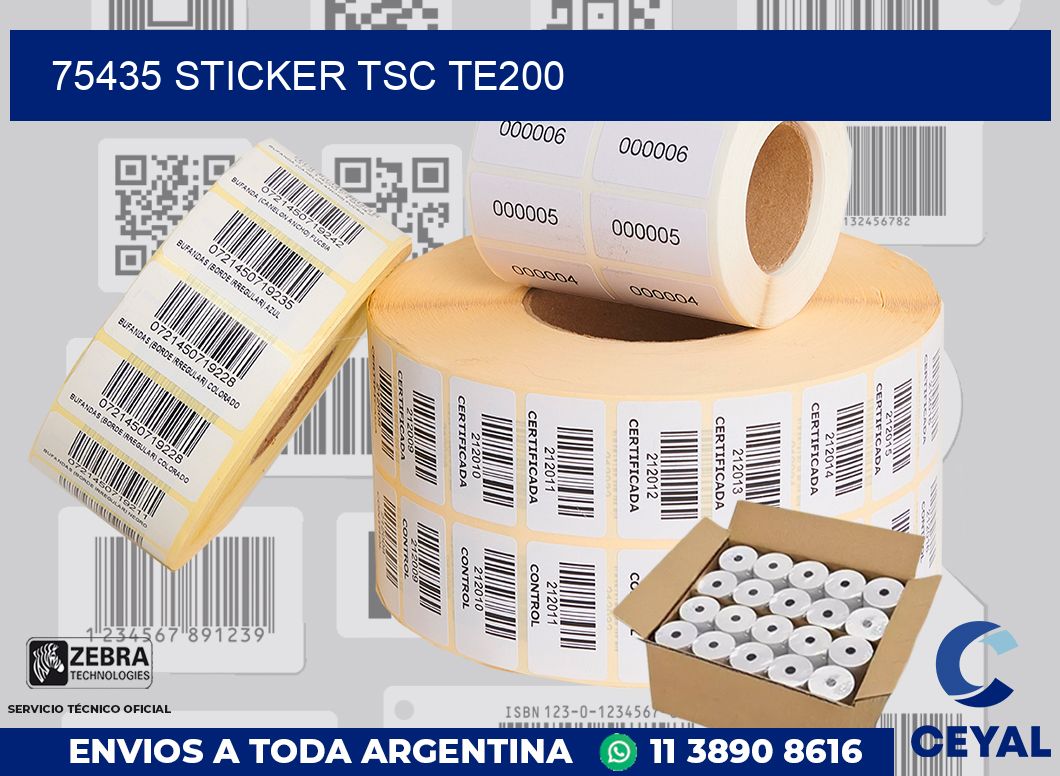75435 STICKER TSC TE200