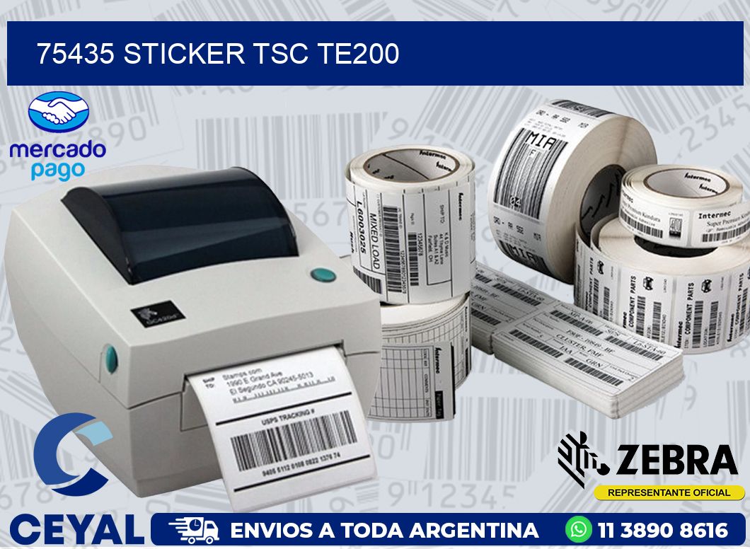 75435 STICKER TSC TE200