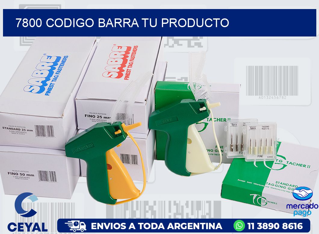 7800 CODIGO BARRA TU PRODUCTO