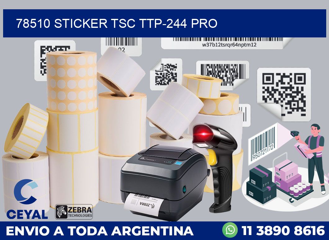 78510 STICKER TSC TTP-244 PRO