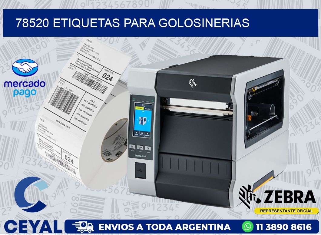 78520 ETIQUETAS PARA GOLOSINERIAS