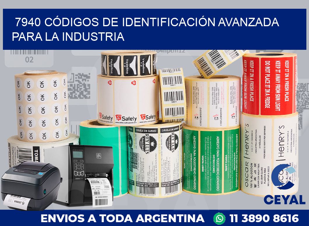 7940 CÓDIGOS DE IDENTIFICACIÓN AVANZADA PARA LA INDUSTRIA