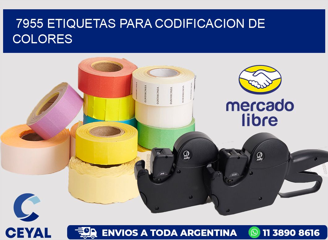 7955 ETIQUETAS PARA CODIFICACION DE COLORES