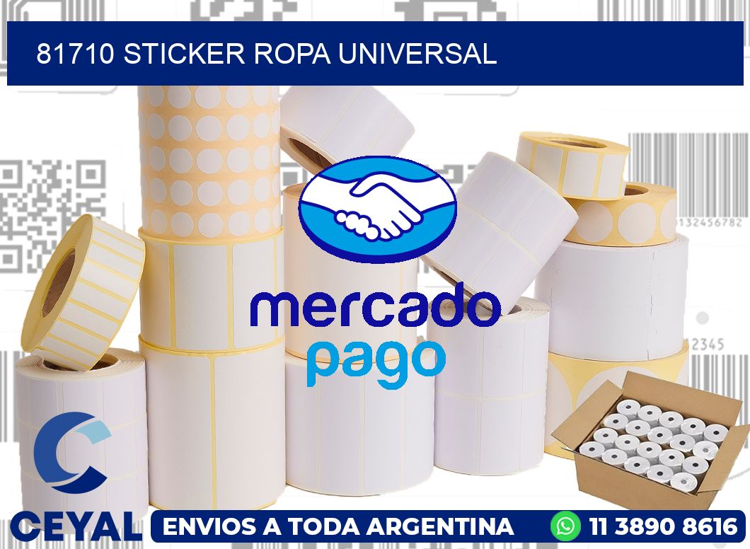 81710 STICKER ROPA UNIVERSAL