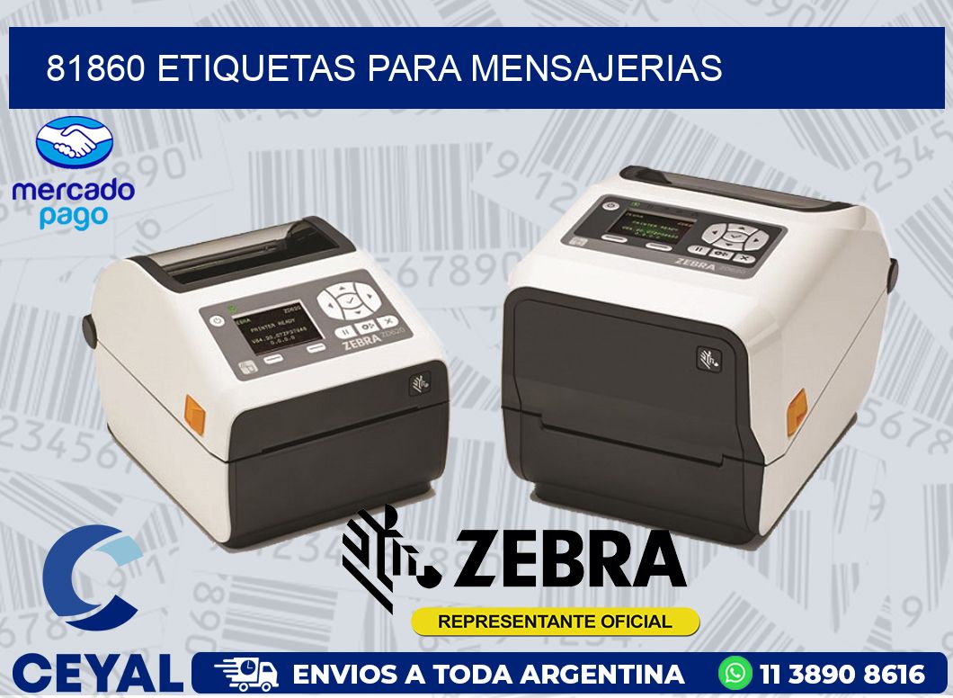 81860 ETIQUETAS PARA MENSAJERIAS