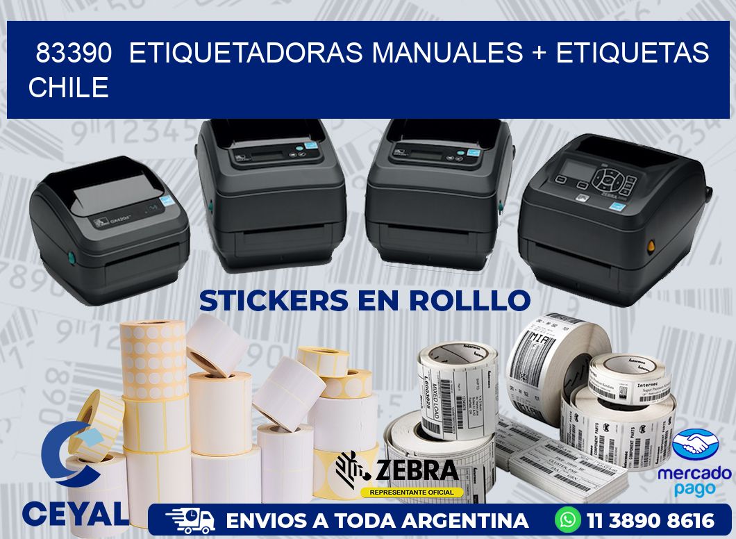 83390  ETIQUETADORAS MANUALES + ETIQUETAS CHILE