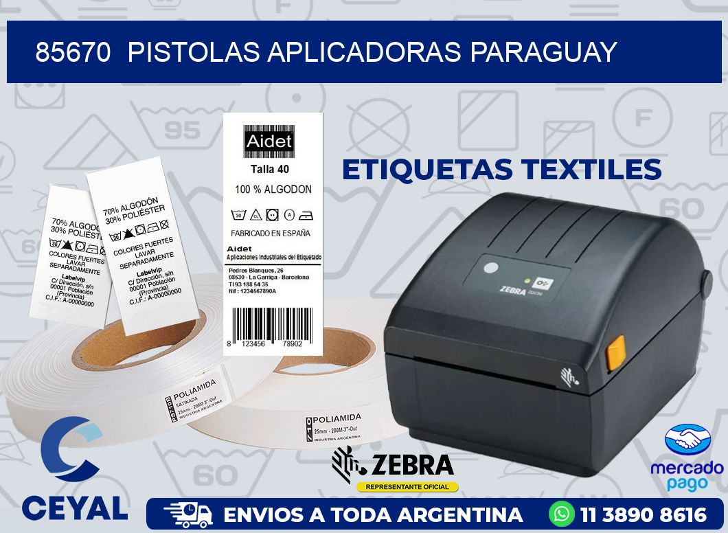 85670  PISTOLAS APLICADORAS PARAGUAY