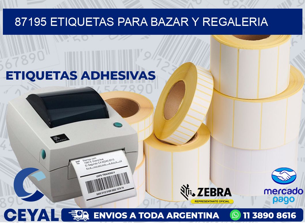 87195 ETIQUETAS PARA BAZAR Y REGALERIA