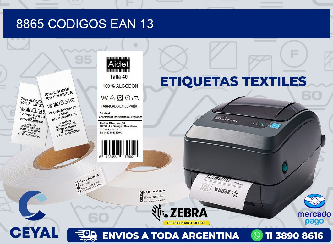 8865 CODIGOS EAN 13