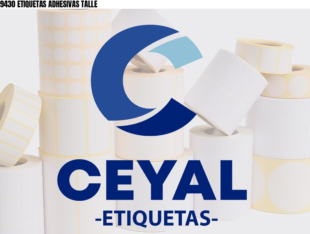 9430 ETIQUETAS ADHESIVAS TALLE