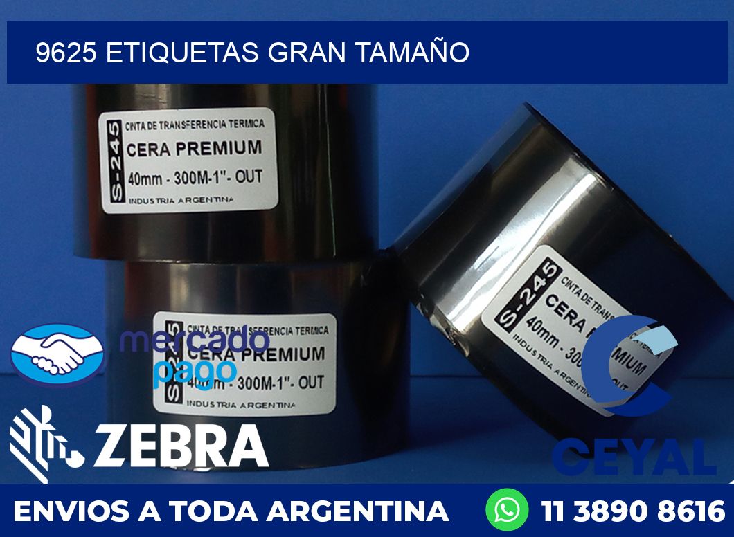9625 ETIQUETAS GRAN TAMAÑO