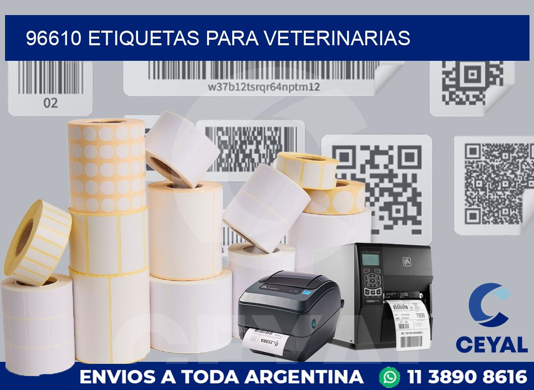 96610 ETIQUETAS PARA VETERINARIAS