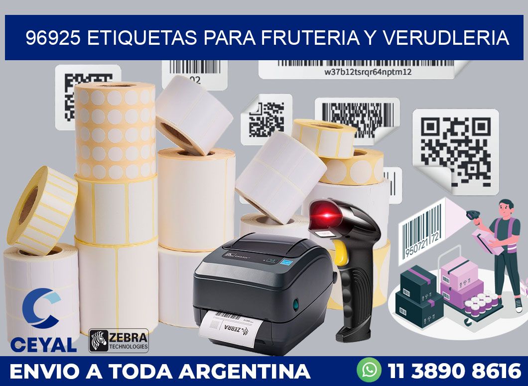 96925 ETIQUETAS PARA FRUTERIA Y VERUDLERIA