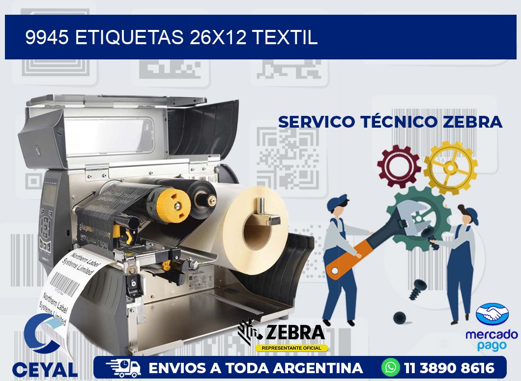 9945 ETIQUETAS 26X12 TEXTIL