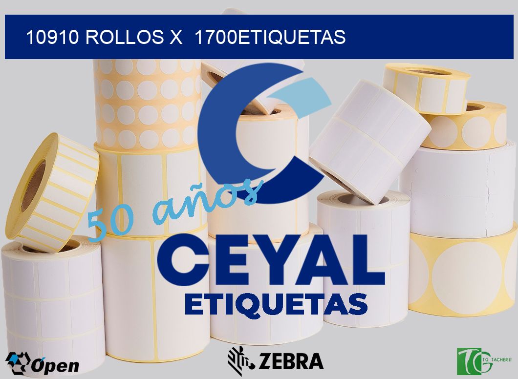 10910 Rollos x  1700etiquetas