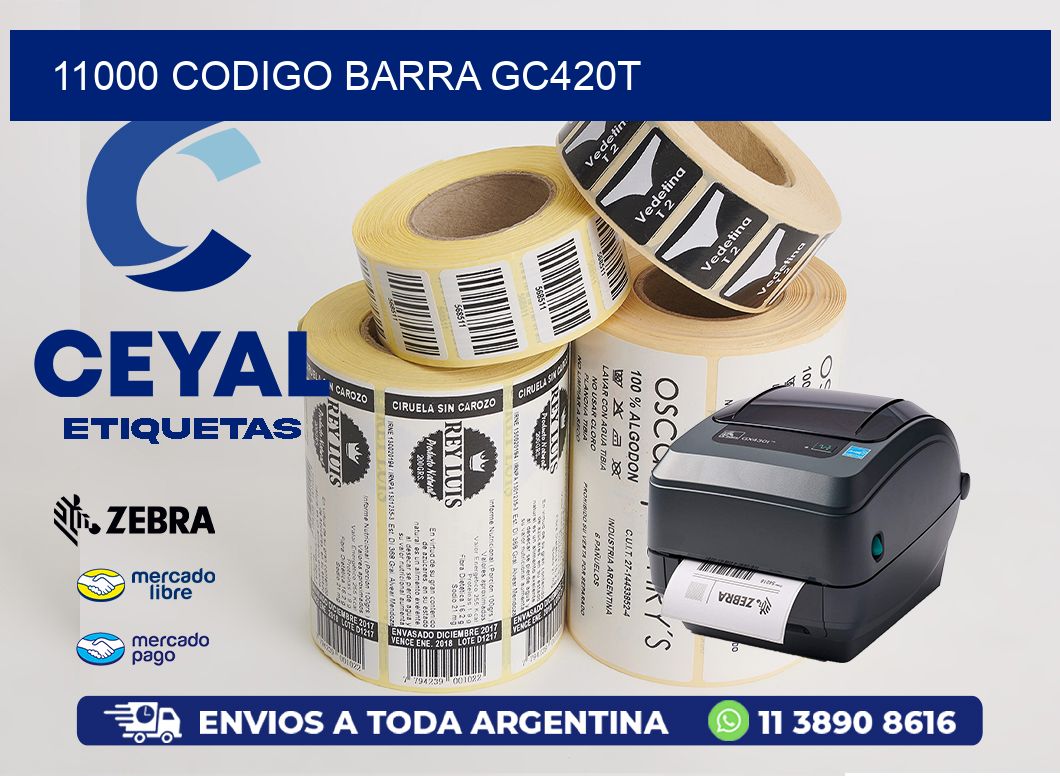 11000 CODIGO BARRA GC420T