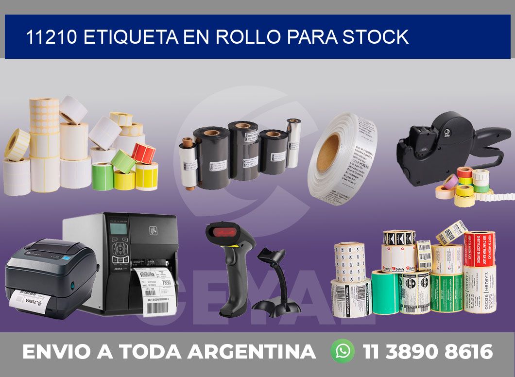 11210 ETIQUETA EN ROLLO PARA STOCK
