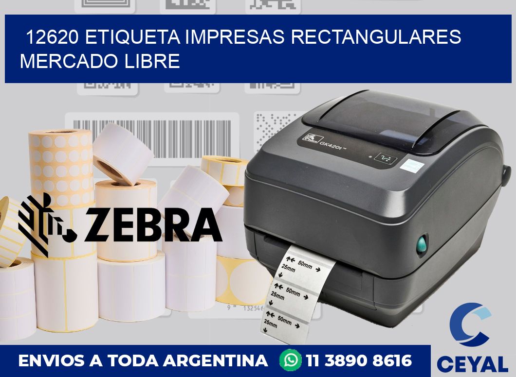 12620 ETIQUETA IMPRESAS RECTANGULARES MERCADO LIBRE
