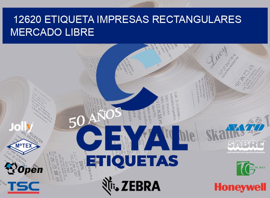 12620 ETIQUETA IMPRESAS RECTANGULARES MERCADO LIBRE