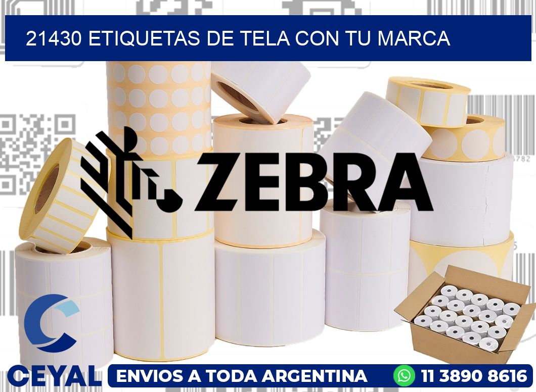 21430 ETIQUETAS DE TELA CON TU MARCA