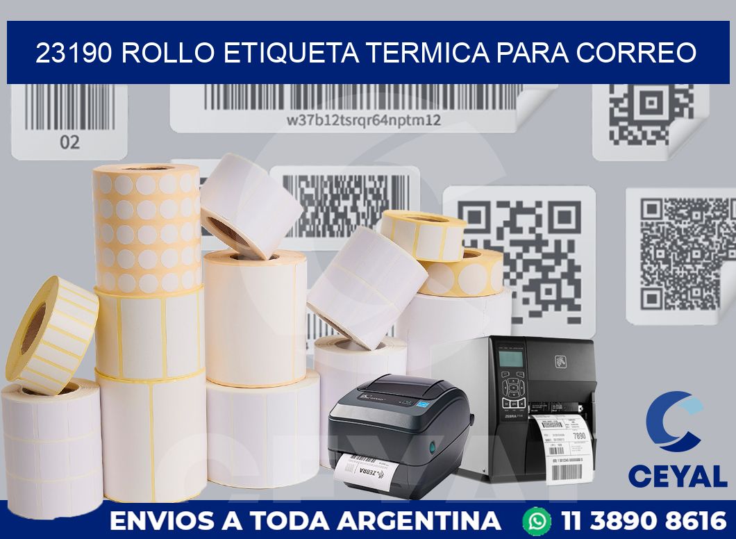 23190 ROLLO ETIQUETA TERMICA PARA CORREO