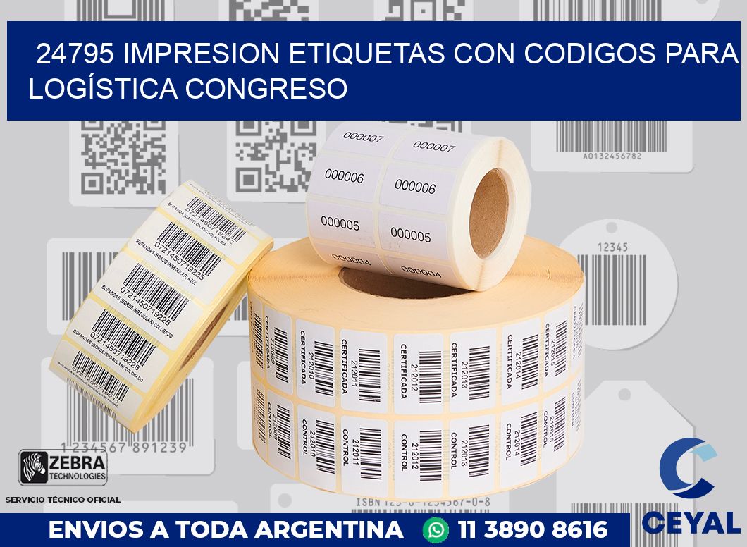 24795 IMPRESION ETIQUETAS CON CODIGOS PARA LOGÍSTICA CONGRESO