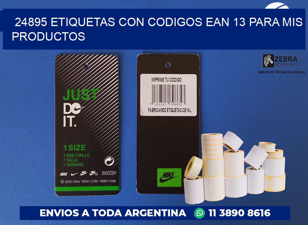 24895 ETIQUETAS CON CODIGOS EAN 13 PARA MIS PRODUCTOS