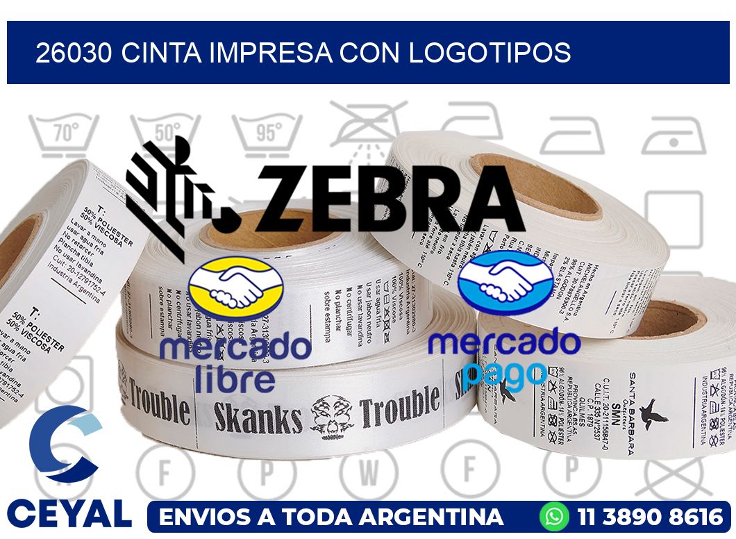 26030 CINTA IMPRESA CON LOGOTIPOS