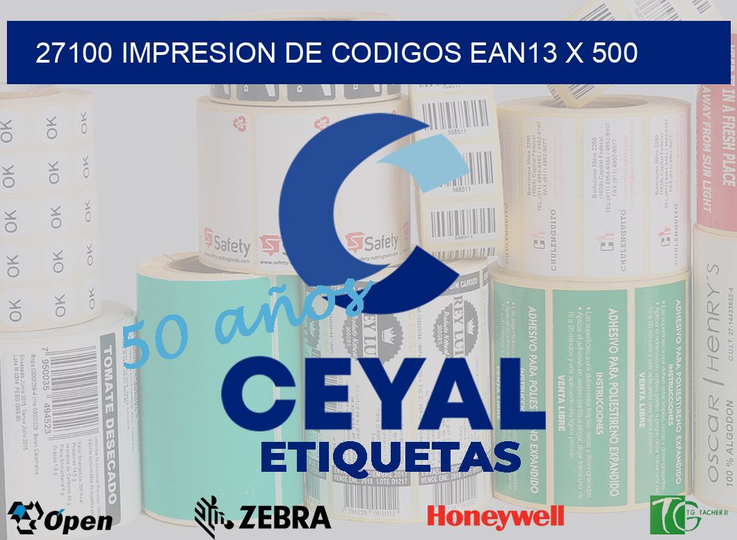 27100 impresion de codigos EAN13 x 500