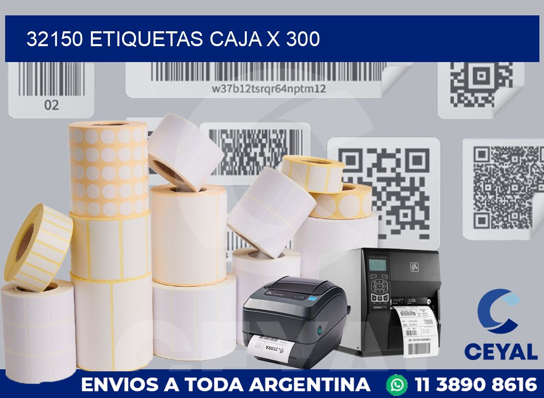 32150 etiquetas caja x 300