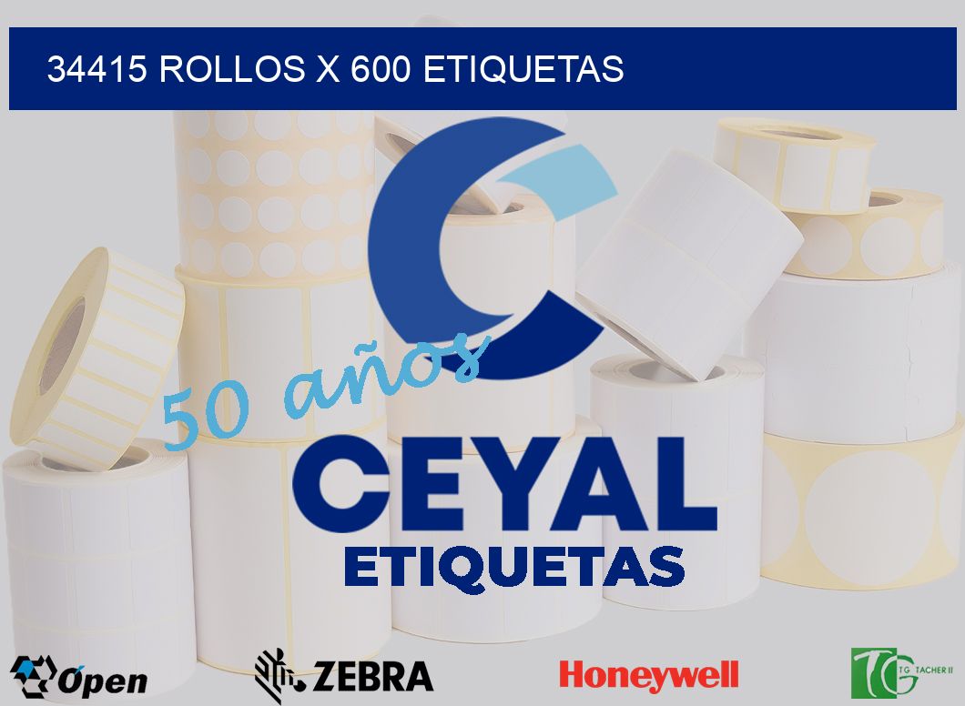 34415 Rollos x 600 etiquetas