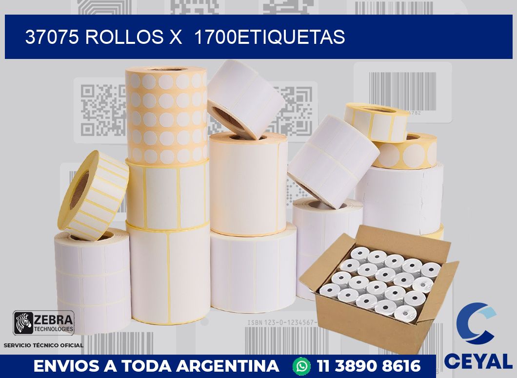 37075 Rollos x  1700etiquetas