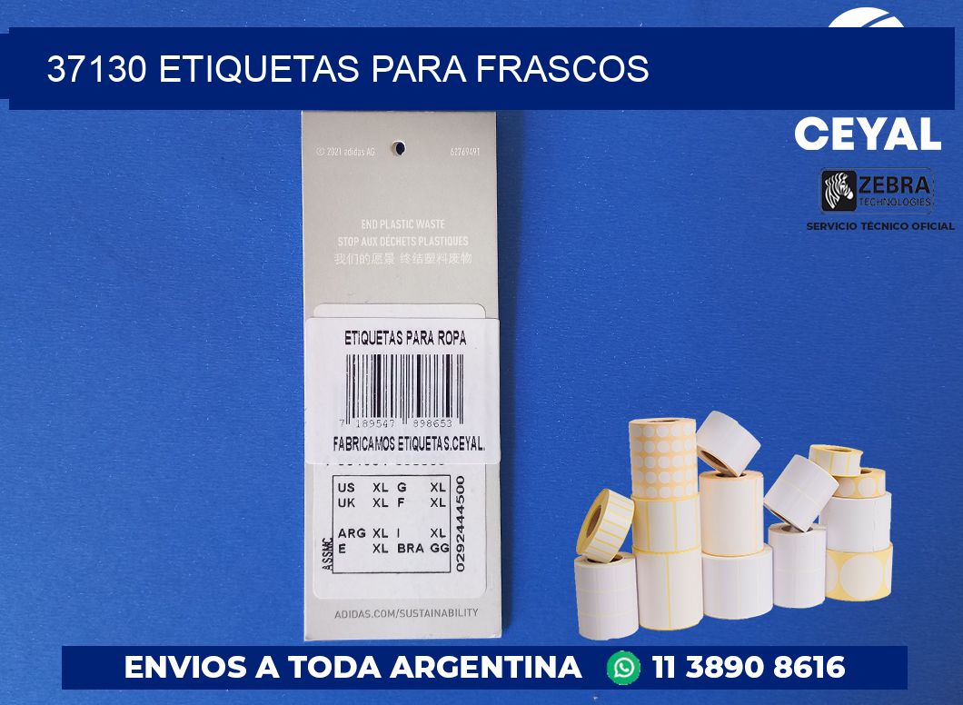 37130 ETIQUETAS PARA FRASCOS
