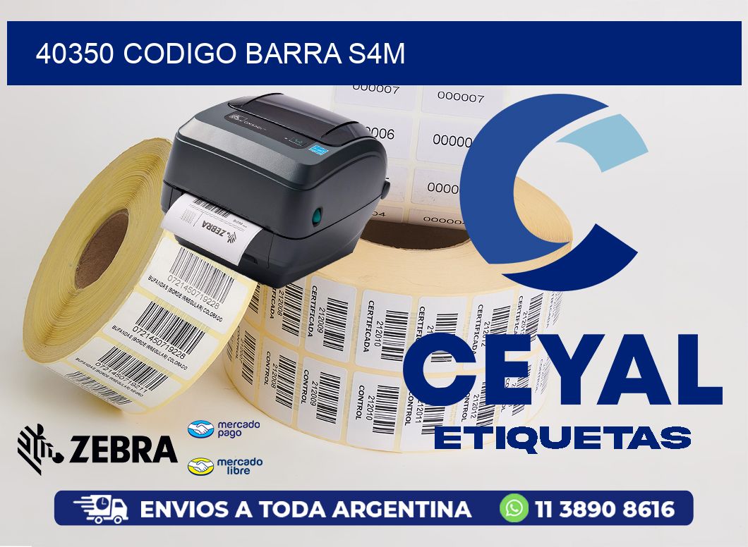 40350 CODIGO BARRA S4M