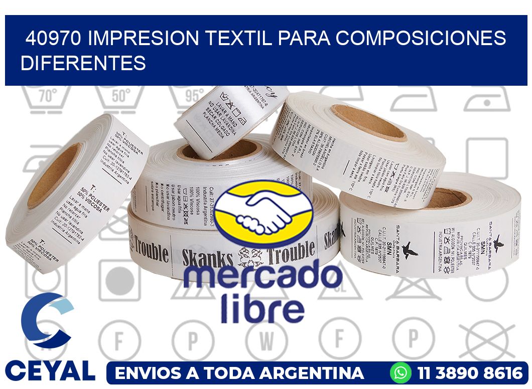 40970 IMPRESION TEXTIL PARA COMPOSICIONES DIFERENTES