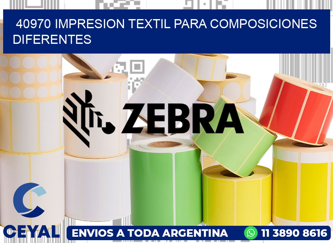 40970 IMPRESION TEXTIL PARA COMPOSICIONES DIFERENTES