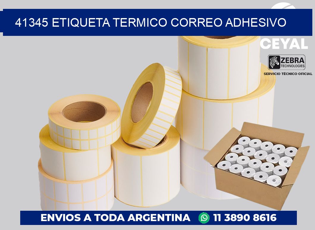 41345 ETIQUETA TERMICO CORREO ADHESIVO