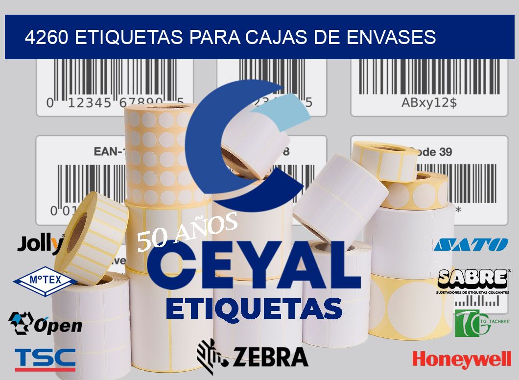 4260 ETIQUETAS PARA CAJAS DE ENVASES