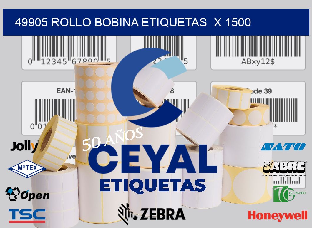 49905 Rollo bobina etiquetas  x 1500