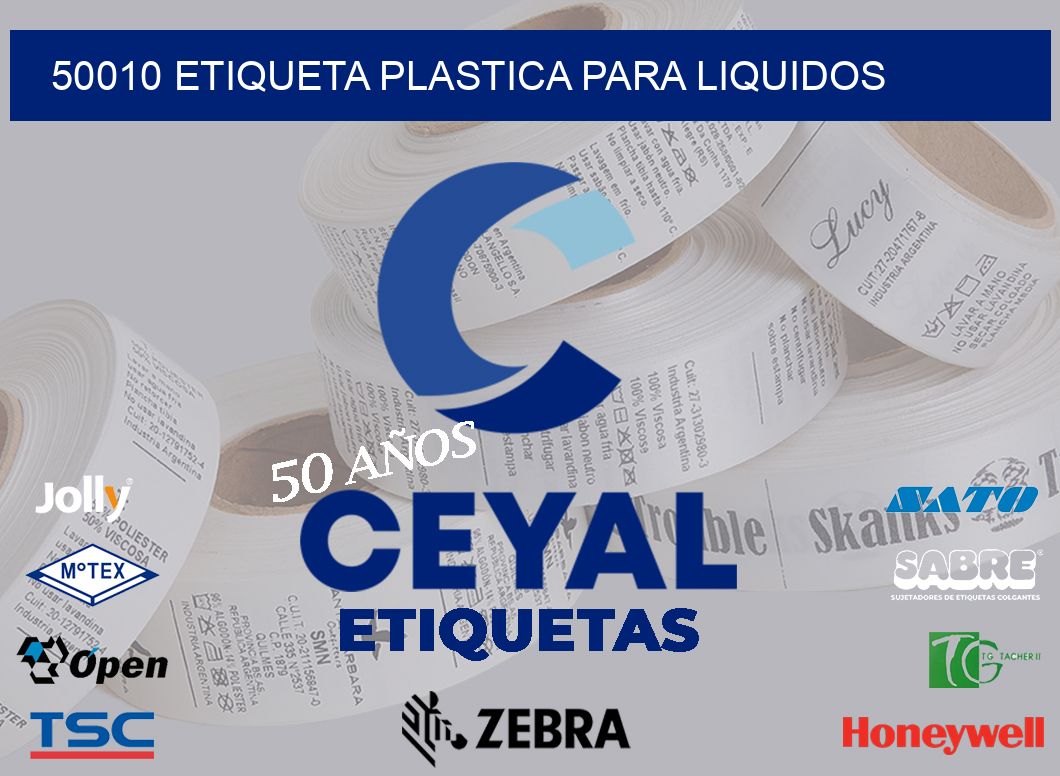 50010 ETIQUETA PLASTICA PARA LIQUIDOS