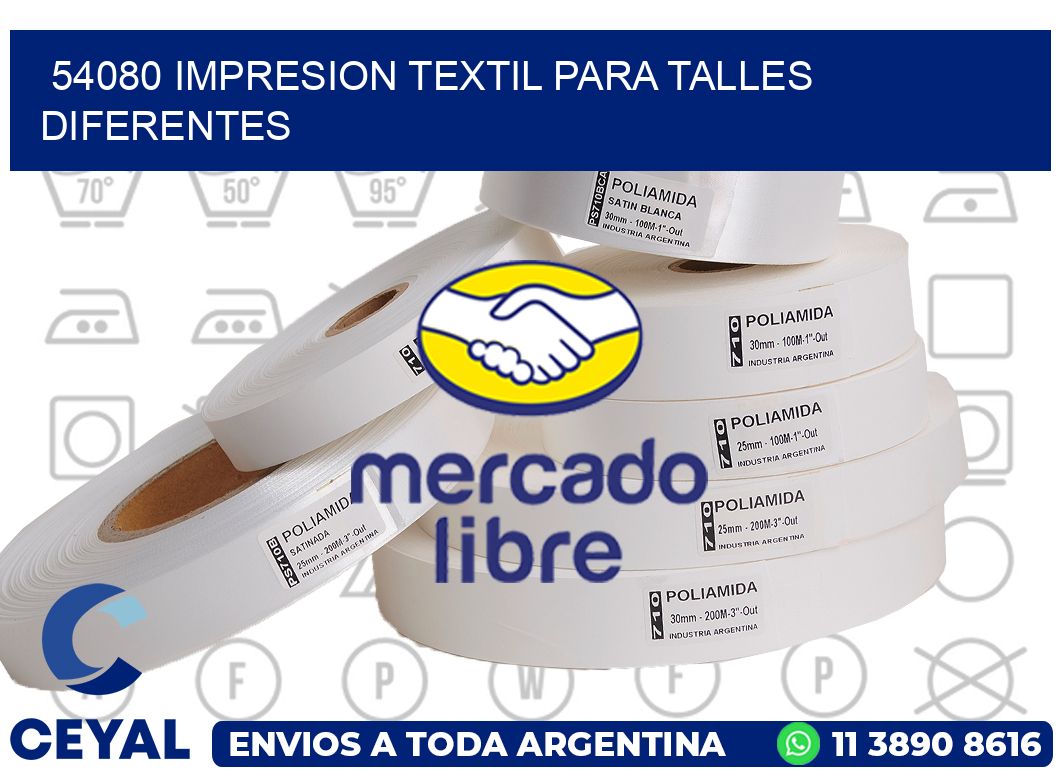 54080 IMPRESION TEXTIL PARA TALLES DIFERENTES