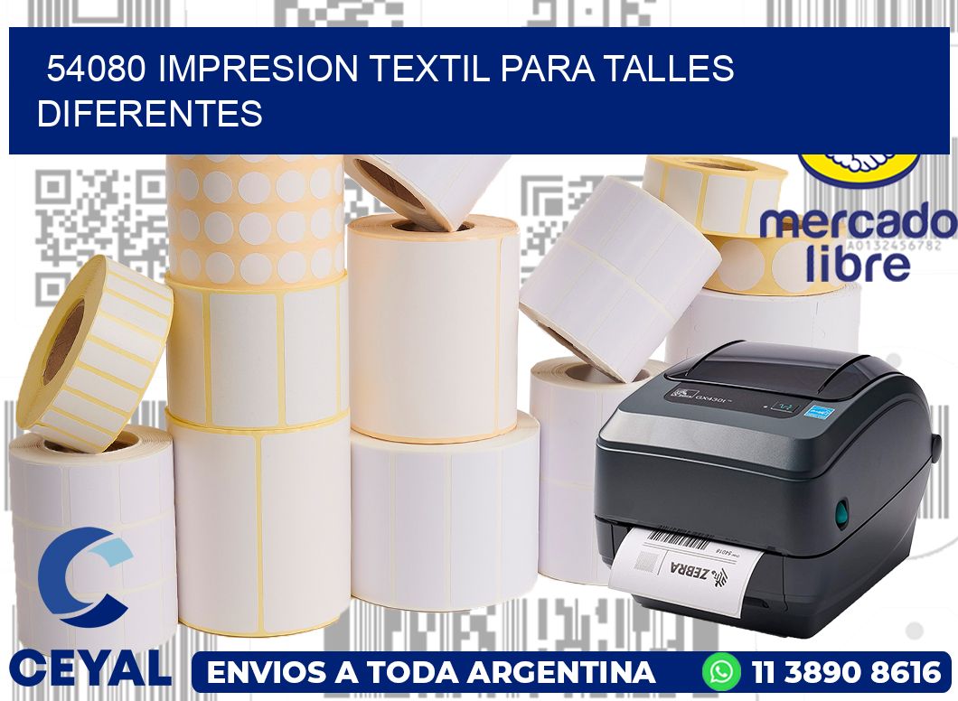 54080 IMPRESION TEXTIL PARA TALLES DIFERENTES