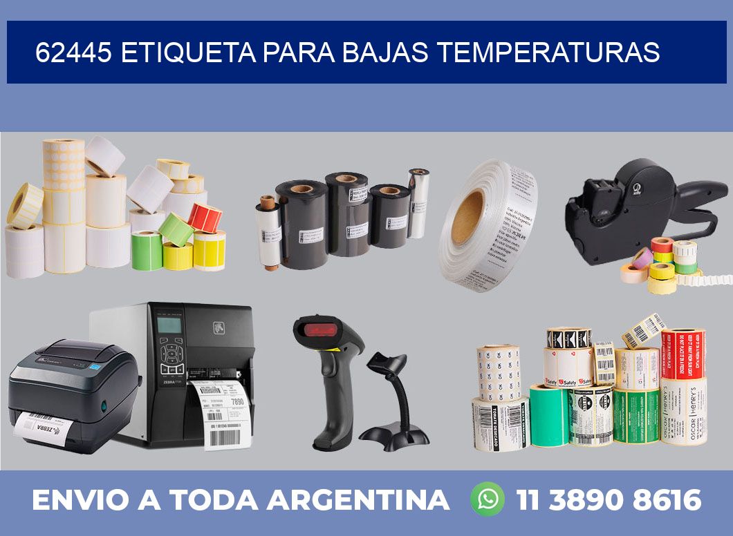 62445 ETIQUETA PARA BAJAS TEMPERATURAS