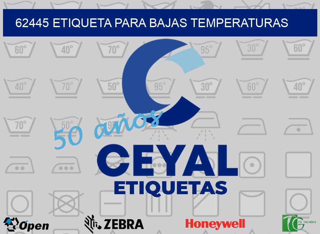 62445 ETIQUETA PARA BAJAS TEMPERATURAS