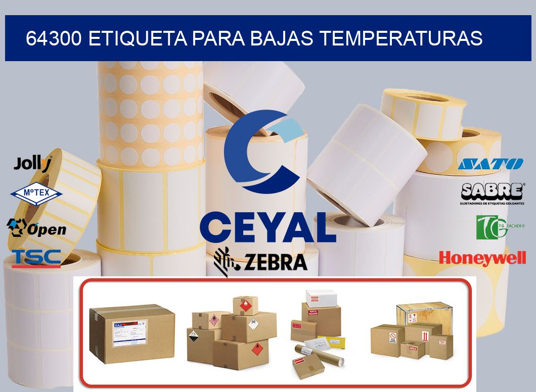 64300 ETIQUETA PARA BAJAS TEMPERATURAS