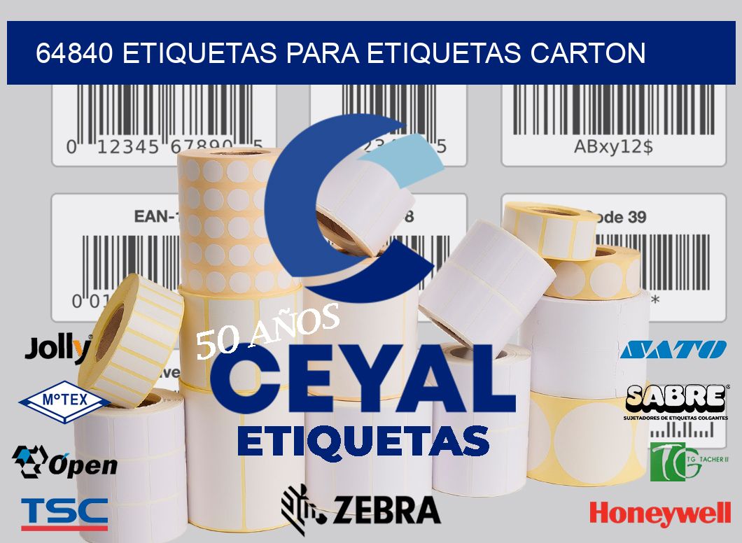 64840 ETIQUETAS PARA ETIQUETAS CARTON