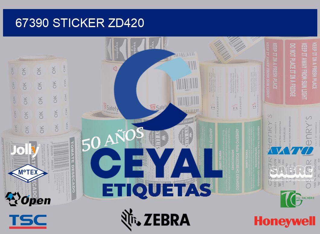 67390 STICKER ZD420