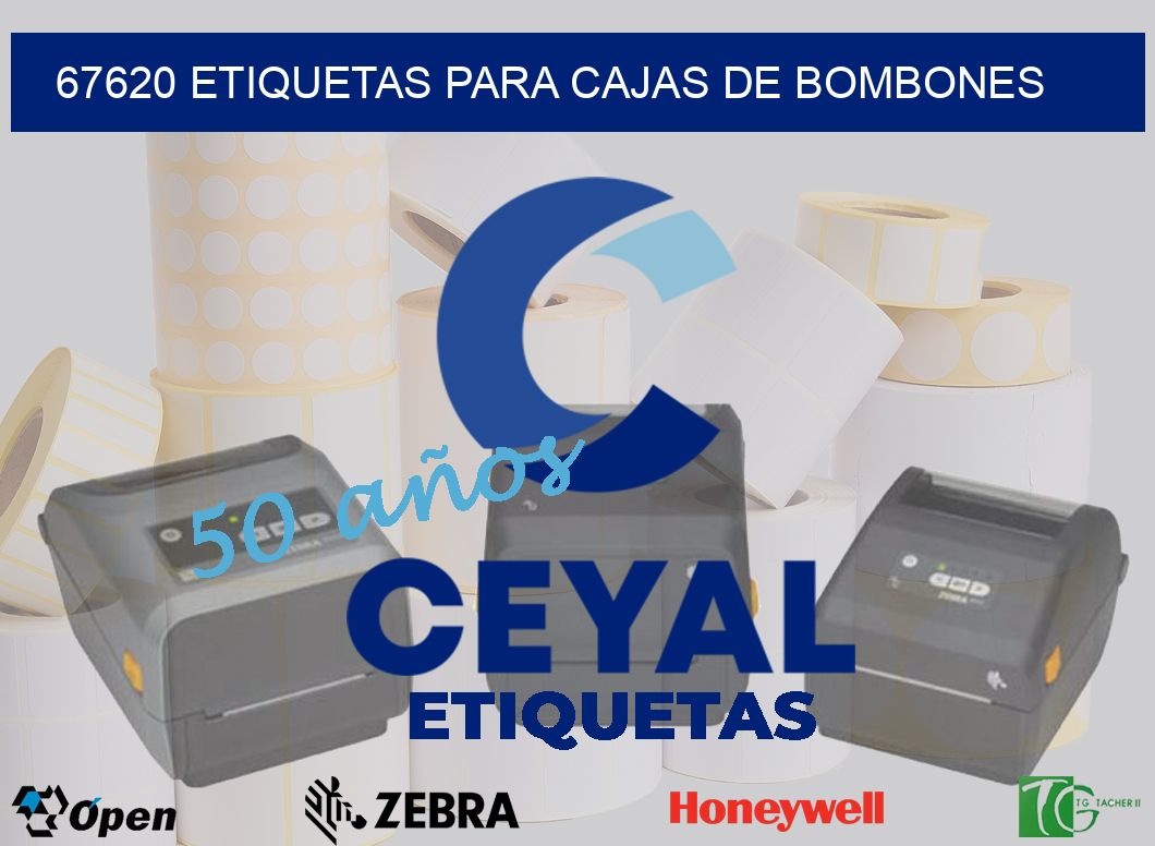 67620 ETIQUETAS PARA CAJAS DE BOMBONES